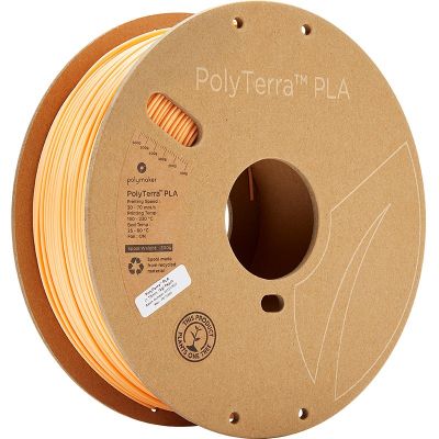 PLA filament 3D-printerile Polymaker PolyTerra, Peach, virsik, 1,75mm, 1kg
