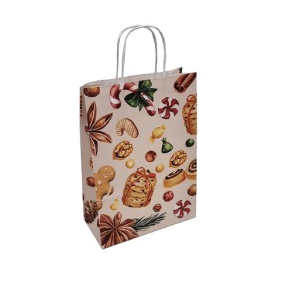 Gift bag with drawstring Christmas 22 x 10 x 31cm