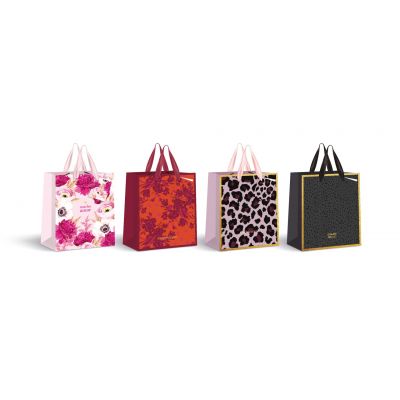 Gift bag GOLD 190g  S 18x 23 x 10cm assortment, Interdruk