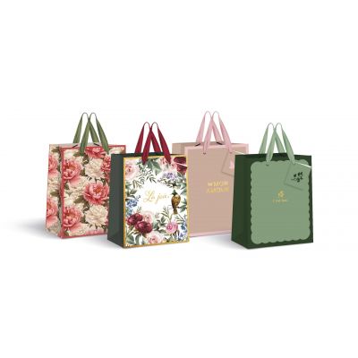 Gift bag GOLD 190g L 33 x 46x 10cm assortii assortment, Interdruk