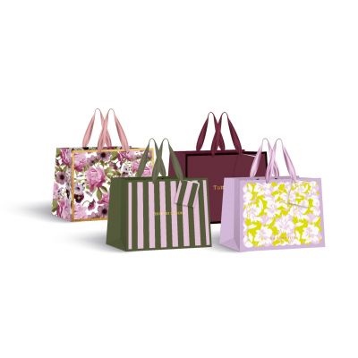 Gift bag GOLD 190g L 32,5 x 26cm assortii assortment, Interdruk