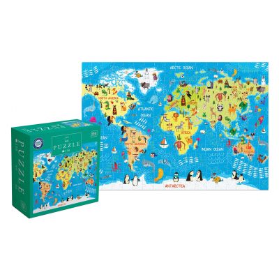 Pusle 250 tk Kids 5 World Map