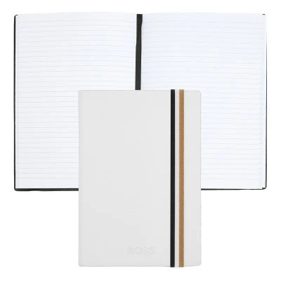 Notebook A6 BOSS Iconic White, lined contents
