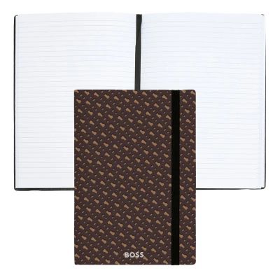 Notebook A5 BOSS Monogram Camel, lined contents