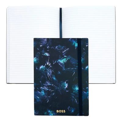 Notebook A5 BOSS Tie-dye Flower Navy, lined content