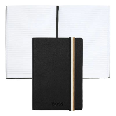 Notebook A6 BOSS Iconic Black, lined contents