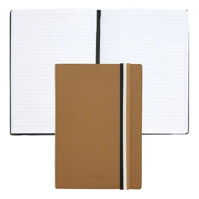 Notebook A6 BOSS Iconic Camel, lined contents