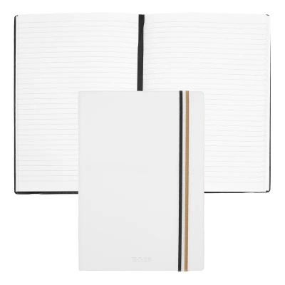 Notebook A5 BOSS Iconic White, lined contents