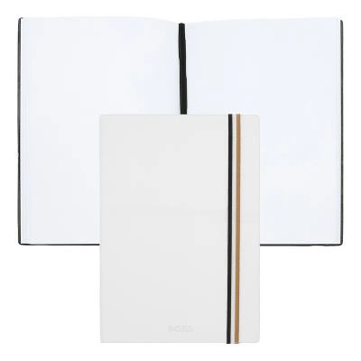 Notebook A5 BOSS Iconic White, white contents