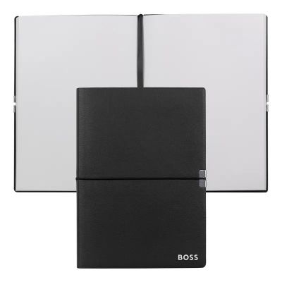 Notebook A5 BOSS Elegance Black, white contents