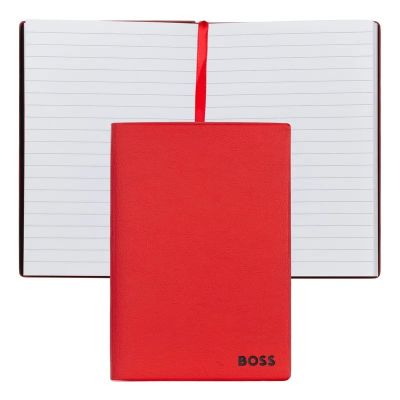 Notebook A6 BOSS Essential Red, lined content