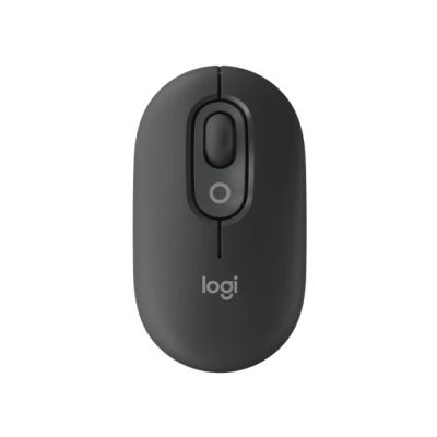 Hiir Logitech POP Mouse with emoji, Graphite - tumehall, juhtmevaba Bluetooth5.1LE, 4-nuppu, optiline 1000dpi, Bluetooth5.1LE, Emoji software, 1xAA