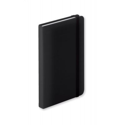 Notebook NOPUK LINE A6, 100 striped sheets, black