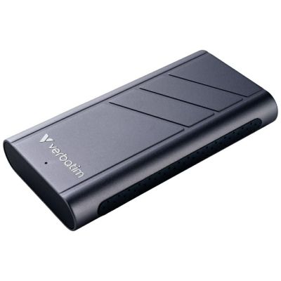 Kõvaketas väline SSD Verbatim TurboMetal SSD 2TB USB4 40Gbps, USB-C kaabel, Re3700MB/s Wr3600MB/s