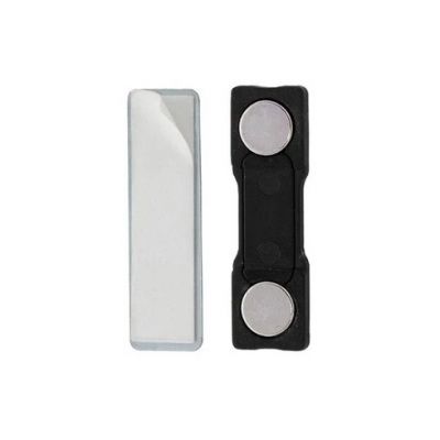 Rinnasildi magnet 3010, 45x13mm, ühel küljel kahepoolne teip