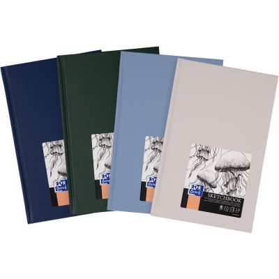 Sketchbook OXFORD  A5 hard cover casebound sewn 96 sheets 100G assorted colourd