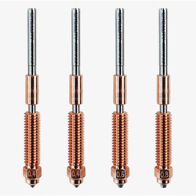 3D-printeri Düüsikomplekt "Unicorn" 2x0.4mm 1x0.6mm 1x0.8mm koos soojapiduriga K1C, ENDER-3V3, K1MAX (koos uuendatud hotendiga) CREALITY