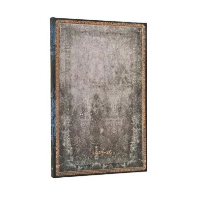 Book Calendar 2026 18 months Paperblanks Dove Grey Maxi  Week Vertical