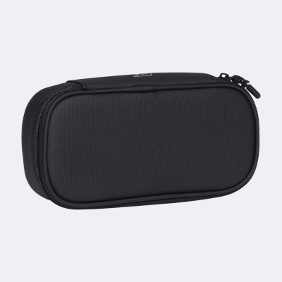 Oval pencil case Beckmann, Sport Junior oval Black Coated