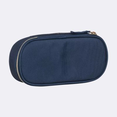 Oval pencil case Beckmann, Sport Junior oval Blue Gold