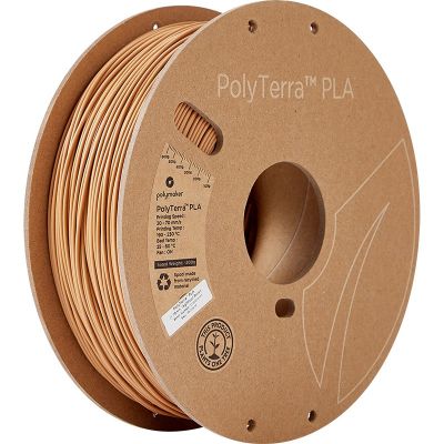 PLA filament 3D-printerile Polymaker PolyTerra, Wood Brown,  pruun, 1,75mm, 1kg