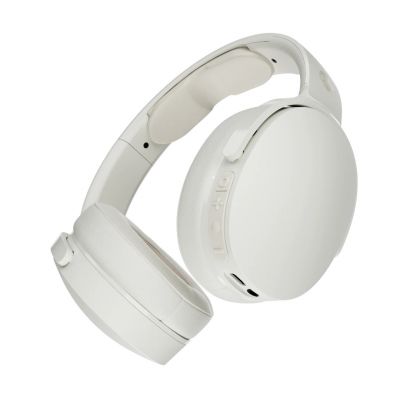 Kõrvaklapid+mikrofon Skullcandy Hesh EVO Bone/helehall Wireless Bluetooth5.0 40mm over-ear USB-C, AUX-kaabel