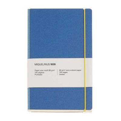 Märkmik Retro Collection Blue, 130 x 210 x 15 mm, 96 täppidega lehte, Miquelrius
