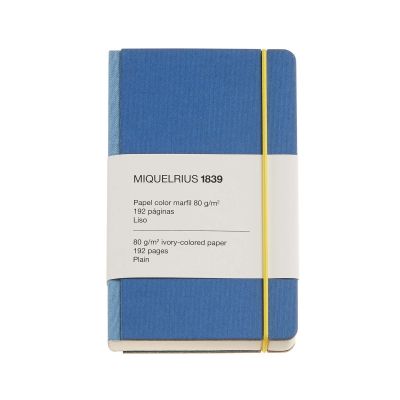 Märkmik Retro Collection Blue, 90 x 142 x 15 mm, 96 tühja, joonimata lehte, Miquelrius
