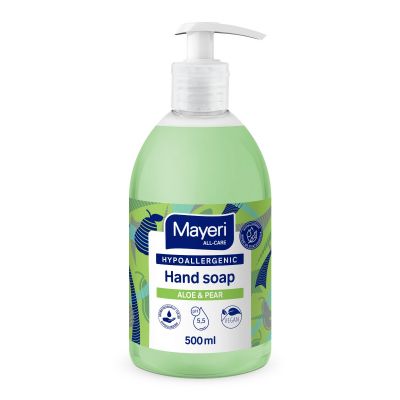 Vedelseep Mayer Aloe ja Pirn, pumbaga, hüpoallergeenne 500ml