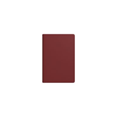 Calendar notebook Spirex burgundy, A6, horizontal weekly content, spiral binding, imitation leather covers