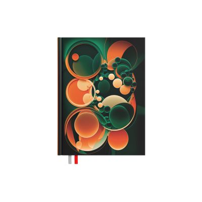 Märkmik Kantsler 140x190mm, ruut, Fire, kõvaköide, disainkaaned, Timer