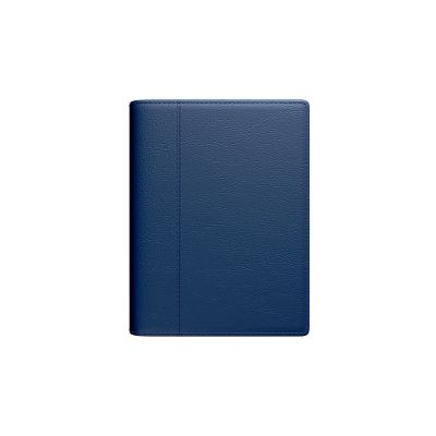 Book calendar CHANCELLOR SpirEx Week dark blue spiral binding, imitation leather covers
