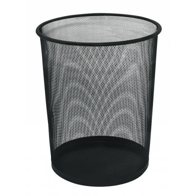 Waste bin Q-CONNECT, metal, 19 l, black