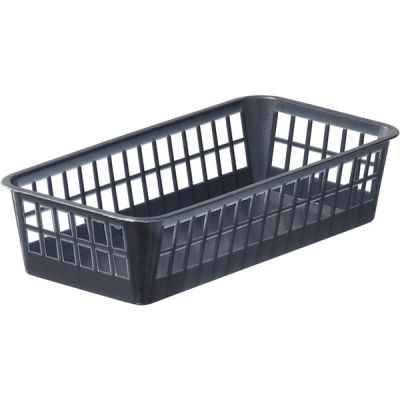 Storage basket MICRO, gray plastic