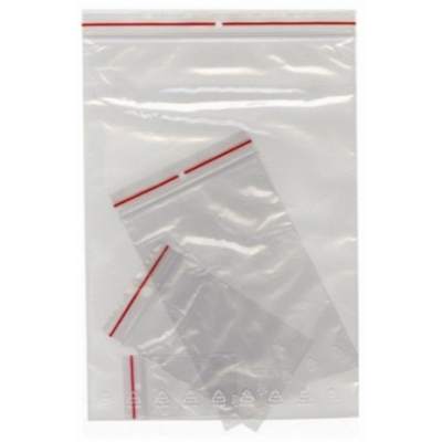 Plastic bag minigrip 250x350mm 50mic, with a wider closure 100pcs / pack
