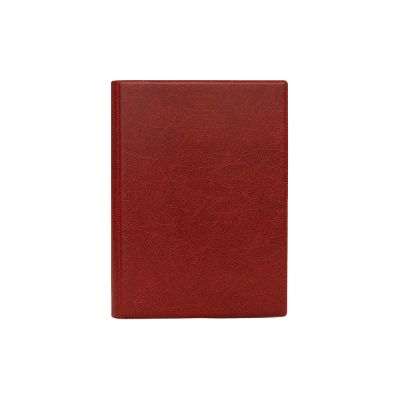 Book Calendar Minister of PVC Day burgundy, A5, spiral binding, PVC cover, daily contents