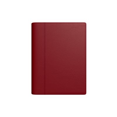 Book Calendar Minister SpirEx Day burgundy, A5 faux leather cover, spiral binding