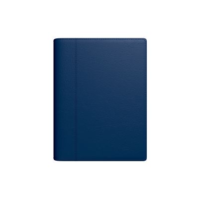 Book Calendar Minister SpirEx Day Dark Blue, A5 Faux Leather Cover, Spiral Binding