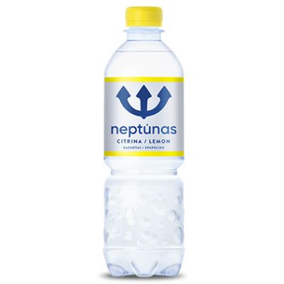 Mineraalvesi NEPTUNAS Lemon 0,5 (karboniseeritud, plast)