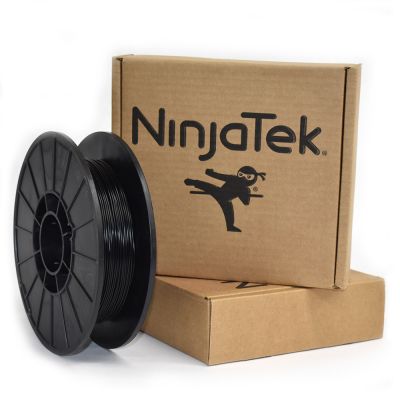 Flex TPE filament NinjaTek 3D printerile, Must, 1.75mm, 0.5kg