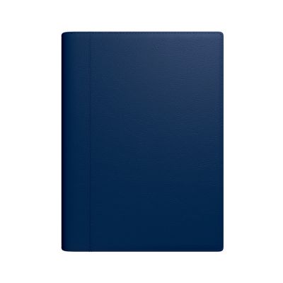 Book calendar A4 PRESIDENT SpirEx dark blue, weekly content vertical, faux leather cover, spiral binding