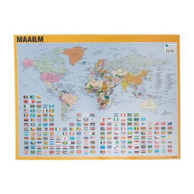 Table mat 530x400mm world map Prolexplast