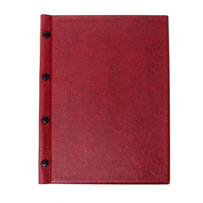 Display book A4, 8 pockets, red, Prolexplast