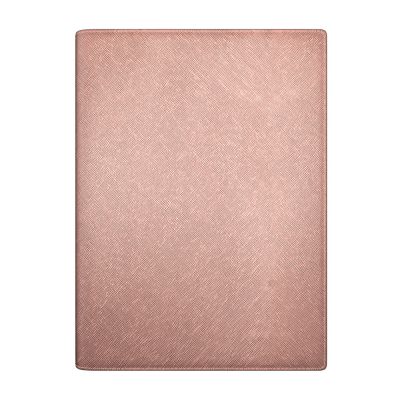 Book calendar A4 Senator SpirEx metallic beige, daily contents, imitation leather cover, spiral binding