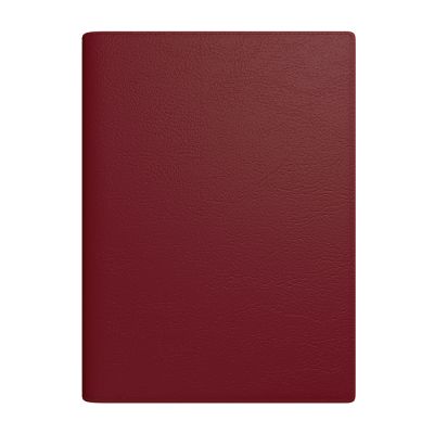 Book calendar A4 Senator SpirEx burgundy, daily content, imitation leather cover, spiral binding