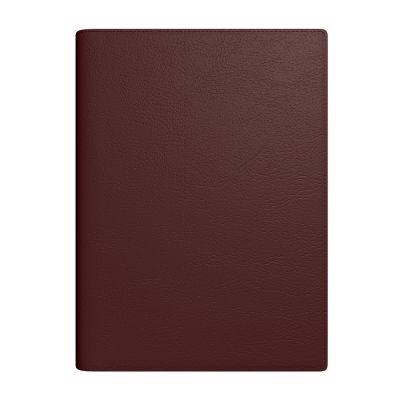 Book calendar A4 Senator SpirEx dark brown, daily content, imitation leather cover, spiral binding