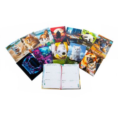 Large Diary 150x210mm, hardcover, 12 cover pictures