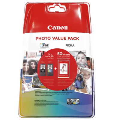 Tint Canon Photo Pack PG-540L/CL-541XL must/värvi komplekt PIXMA MG2150/2250/3150/3250/3510/3550/3650/4150/4250 TS5150/5151