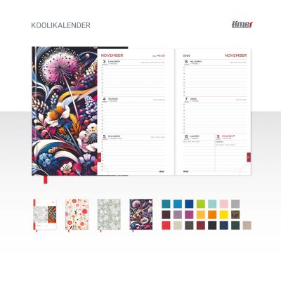 Koolikalender 142x190mm kõvaköide