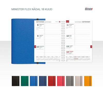 K0070963_1_Raamatkalender_Minister_nadal_H_18_kuud_FLEX_sinine_spiraalkoide_kummist_kinnituspael_A5
